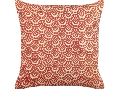 Pyntepude RHUS Bomuld 45 x 45 cm Rød Geometrisk mønster