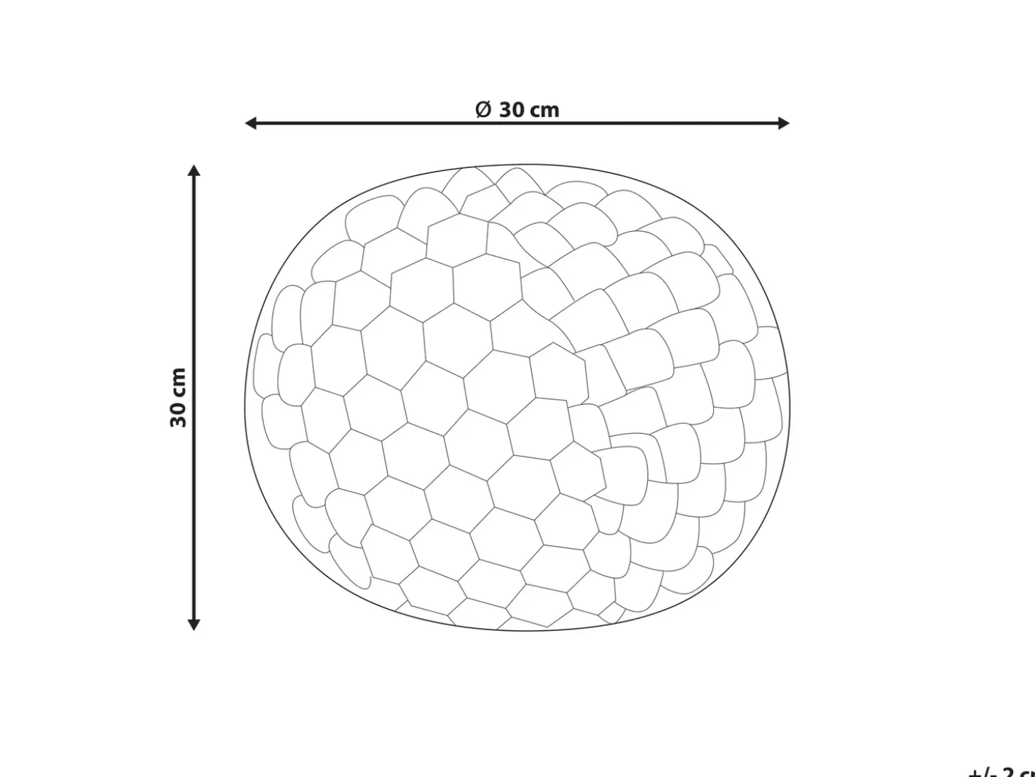 Pyntepude ROSEA Kunstig pels 30 x 30 cm Lyserød Ensfarvet