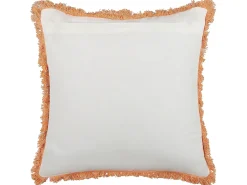 Pyntepude SATIVUS Bomuld 45 x 45 cm Orange Blomstermønster