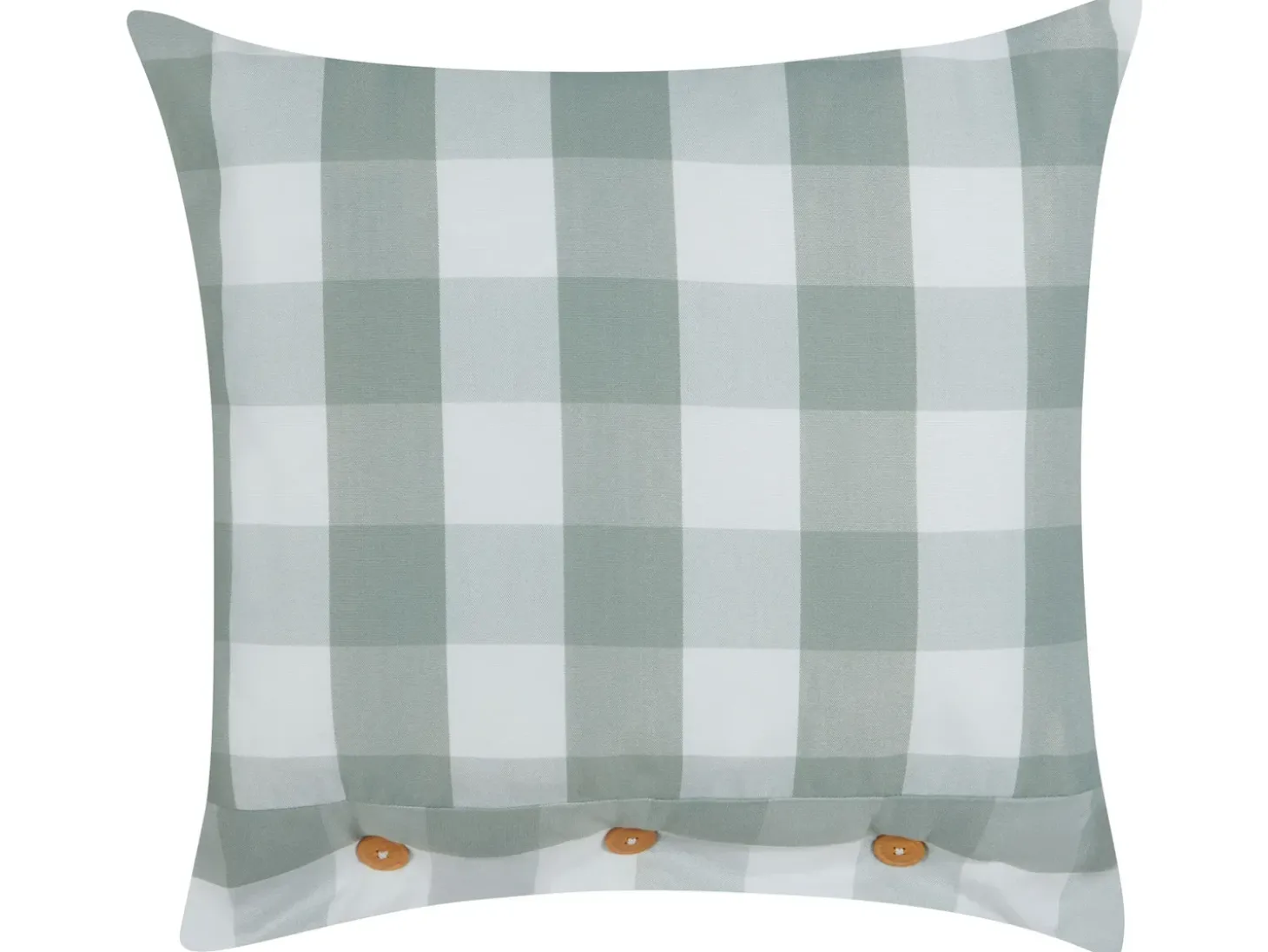 Pyntepude TAMNINE 45 x 45 cm Mintgrøn Ternet mønster