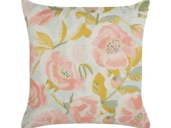 Pyntepude ZAHRIYE 45 x 45 cm Lyserød Blomstermønster