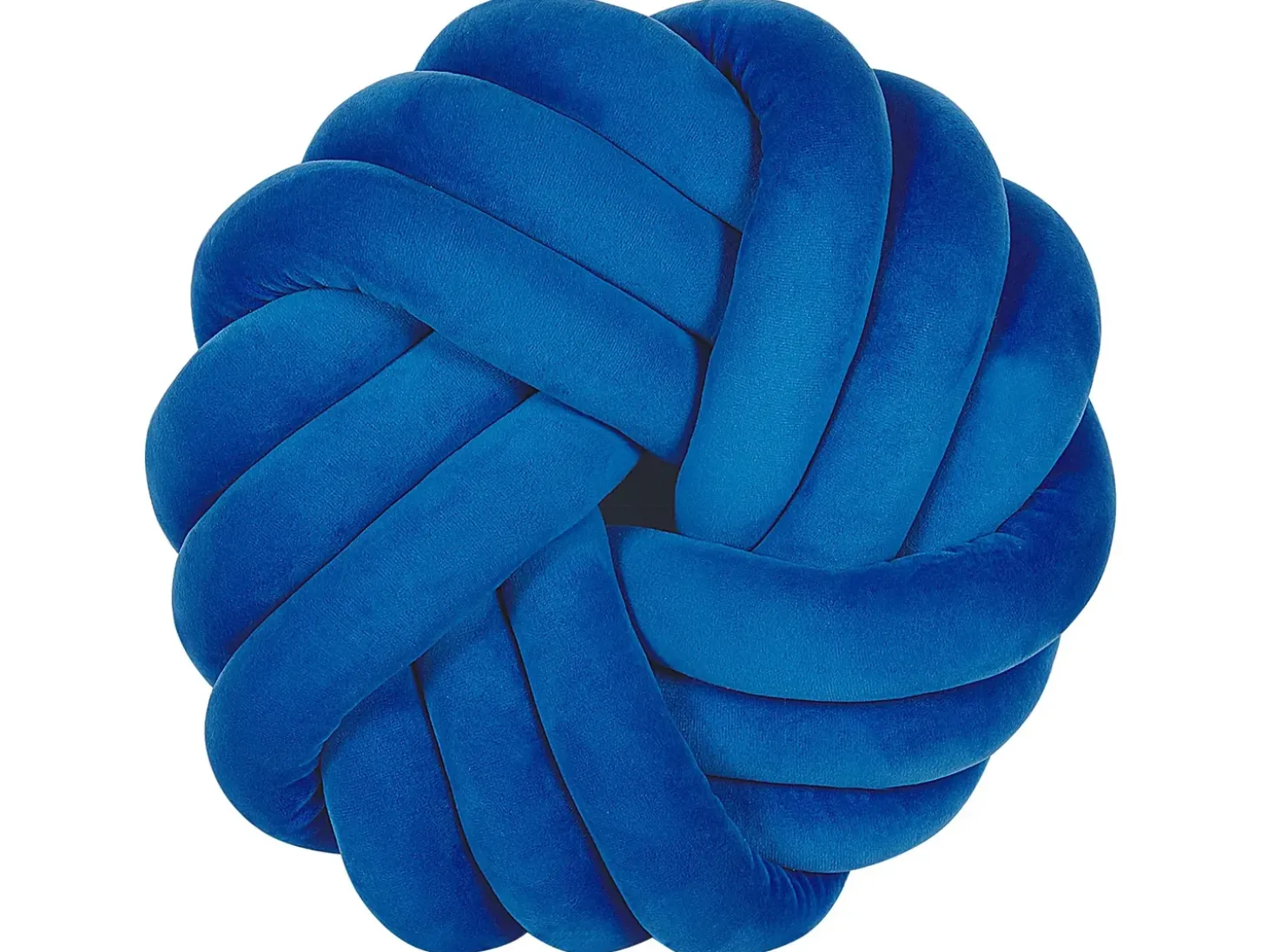 Pyntepude AKOLA Velour 30 x 30 cm Blå Ensfarvet
