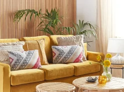 Pyntepude BETULA Bomuld 30 x 50 cm Beige Geometrisk mønster