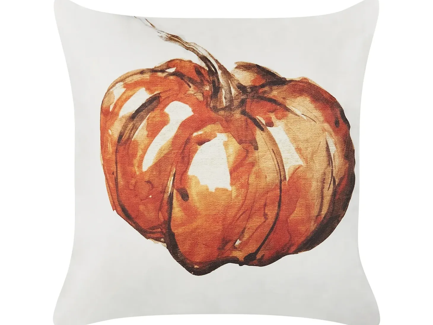 Pyntepude CURBITA Velour 45 x 45 cm Beige Plante mønster