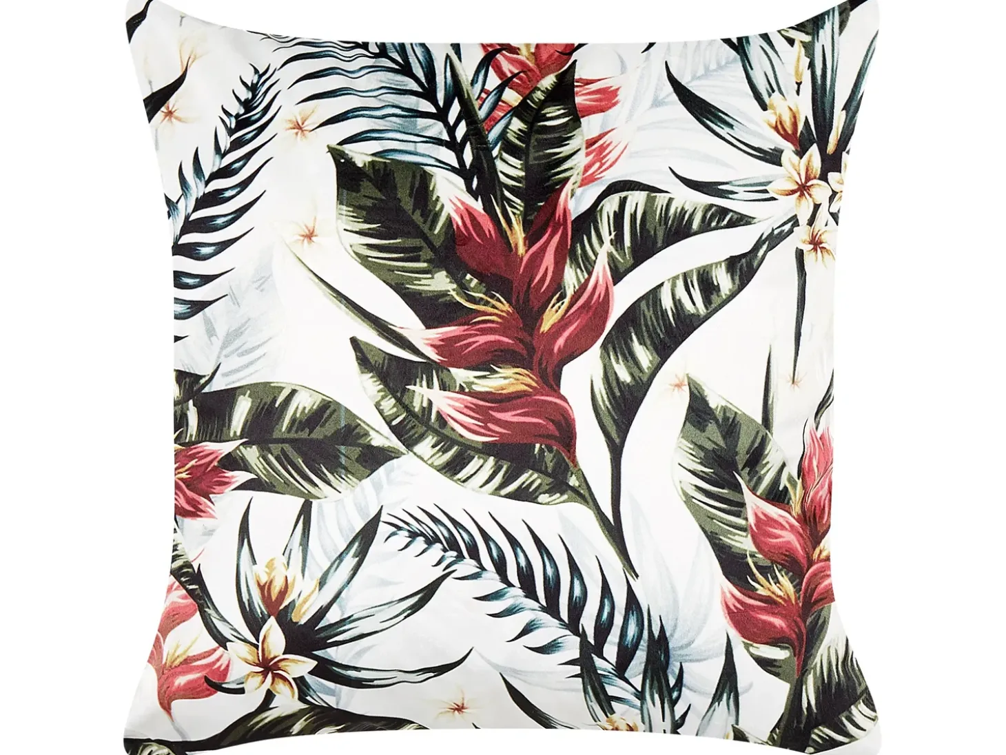 Pyntepude EDELWEISS Velour 45 x 45 cm Multifarvet Plante mønster