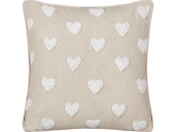 Pyntepude GAZANIA Bomuld 45 x 45 cm Beige
