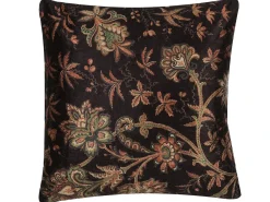 Pyntepude KARUR Bomuld 45 x 45 cm Brun Blomstermønster