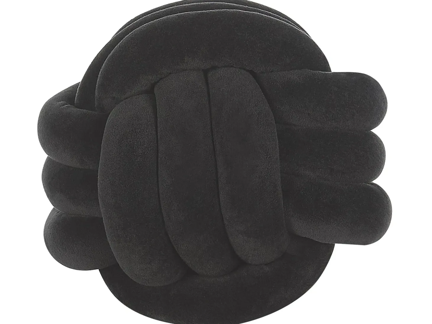 Pyntepude MALNI Velour 30 x 30 cm Sort Ensfarvet