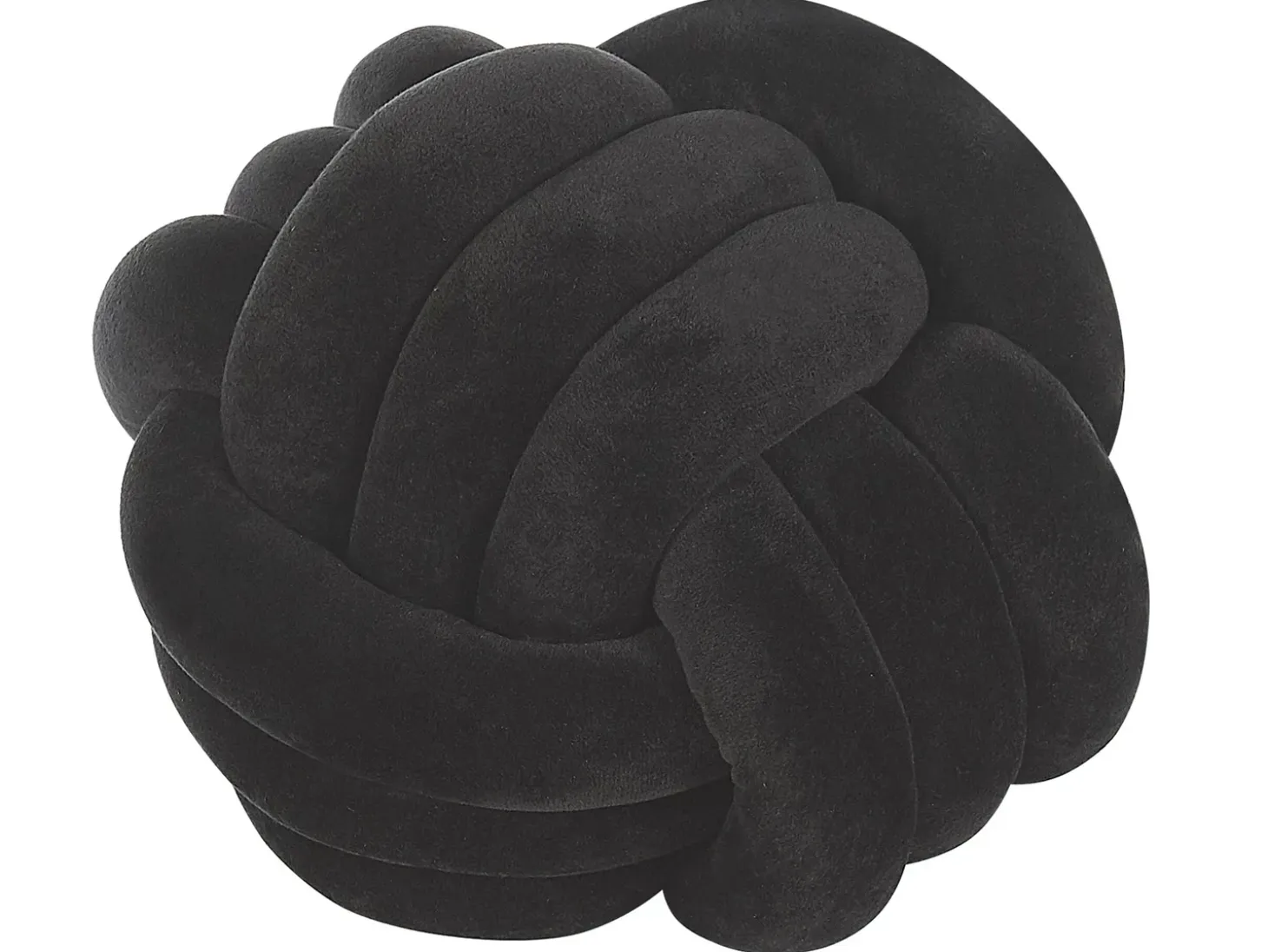 Pyntepude MALNI Velour 30 x 30 cm Sort Ensfarvet