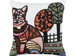 Pyntepude MEHSANA Boucle 50 x 50 cm Multifarvet Dyremønster
