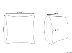 Pyntepude MIHALGAZI Bomuld 45 x 45 cm Multifarvet Stribet mønster