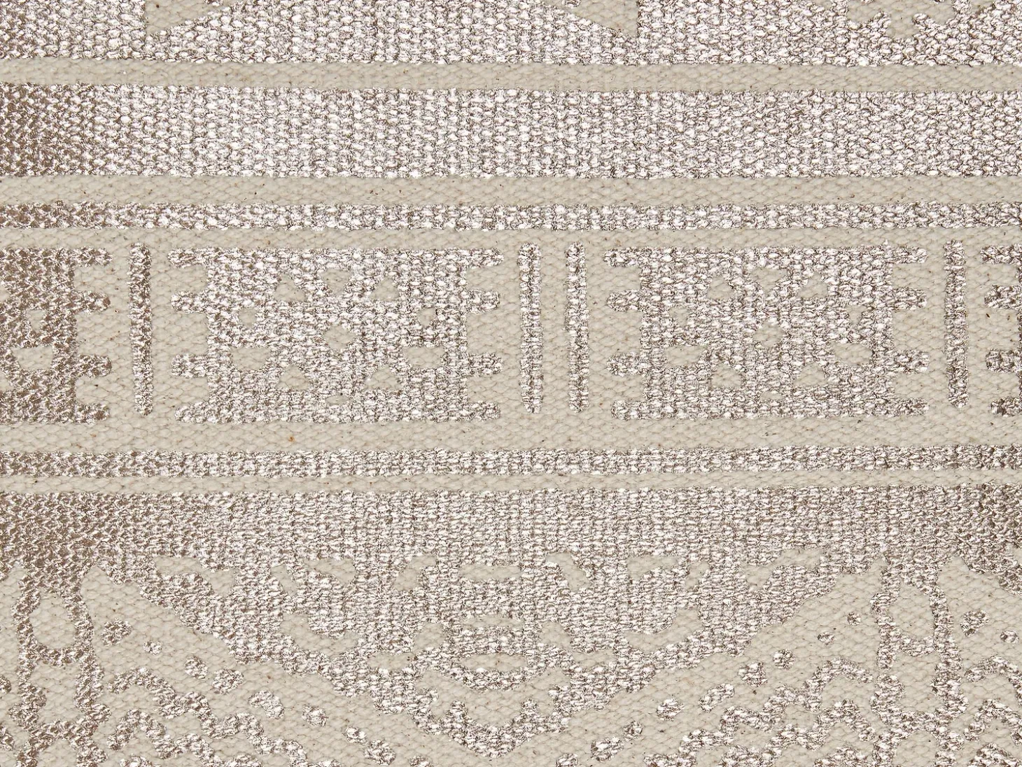 Pyntepude OUJDA Bomuld 50 x 50 cm Rosa guld Geometrisk mønster