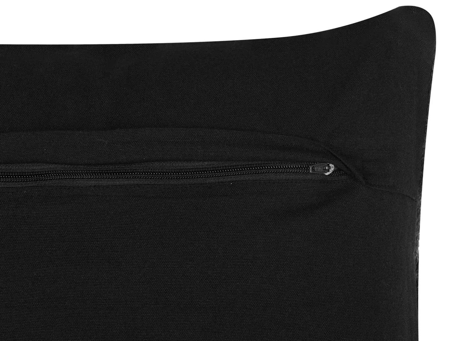 Pyntepude PAIKA Bomuld 45 x 45 cm Mørkegrå Ensfarvet