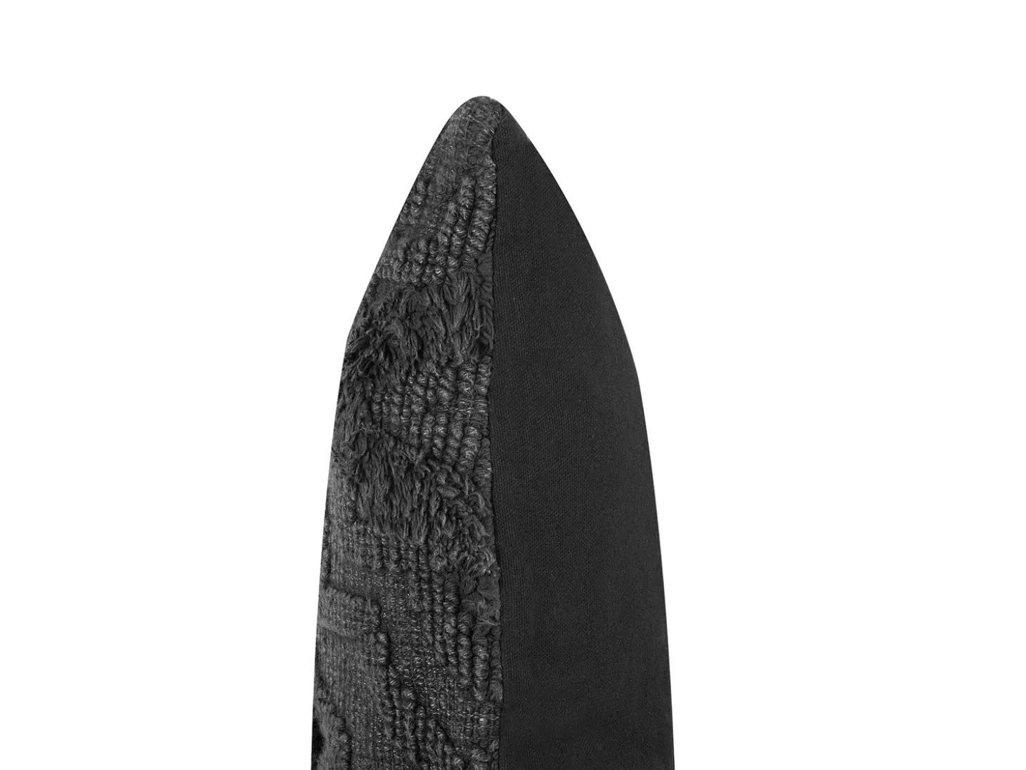 Pyntepude PAIKA Bomuld 45 x 45 cm Mørkegrå Ikat