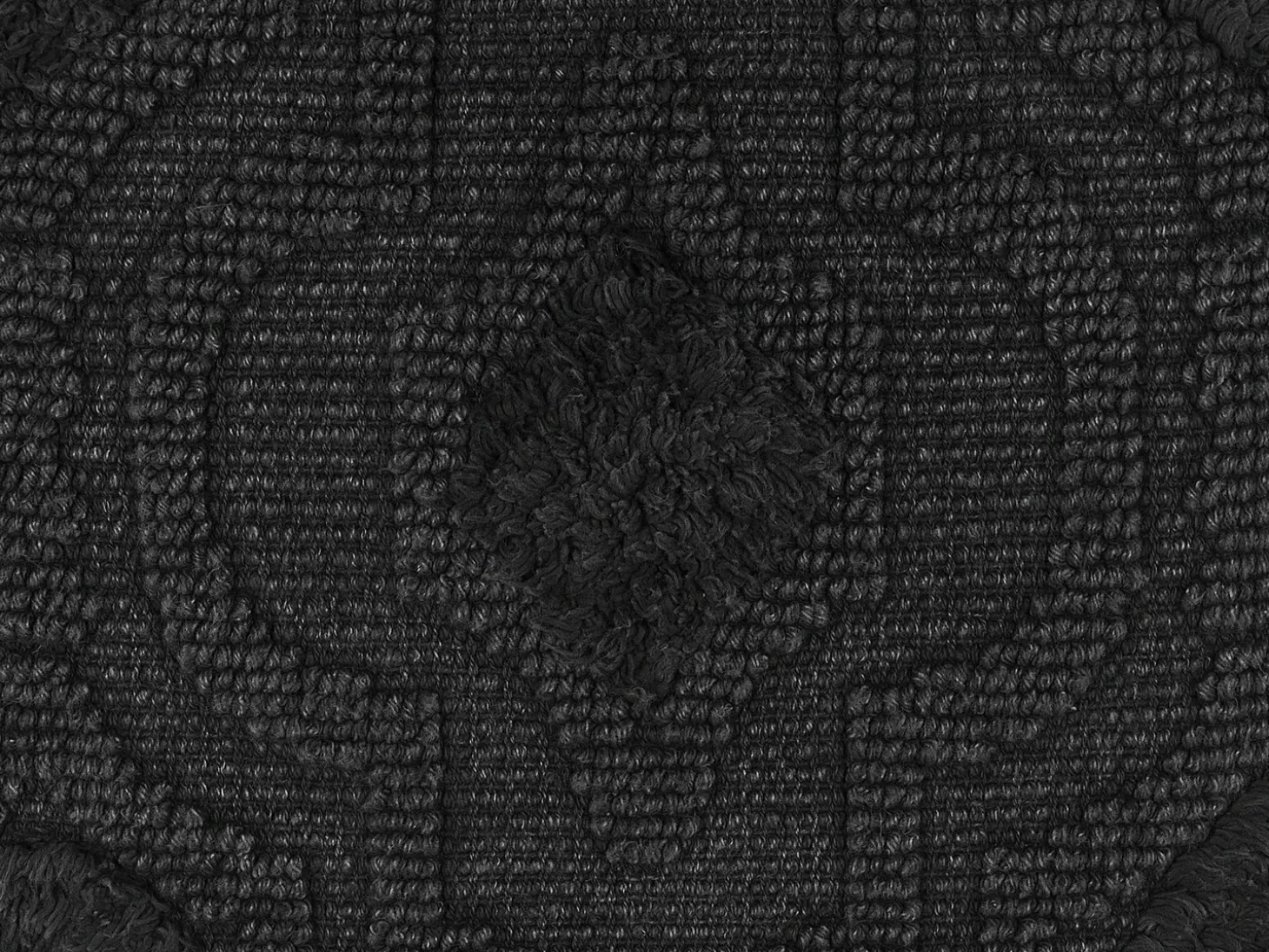 Pyntepude PAIKA Bomuld 45 x 45 cm Mørkegrå Ikat