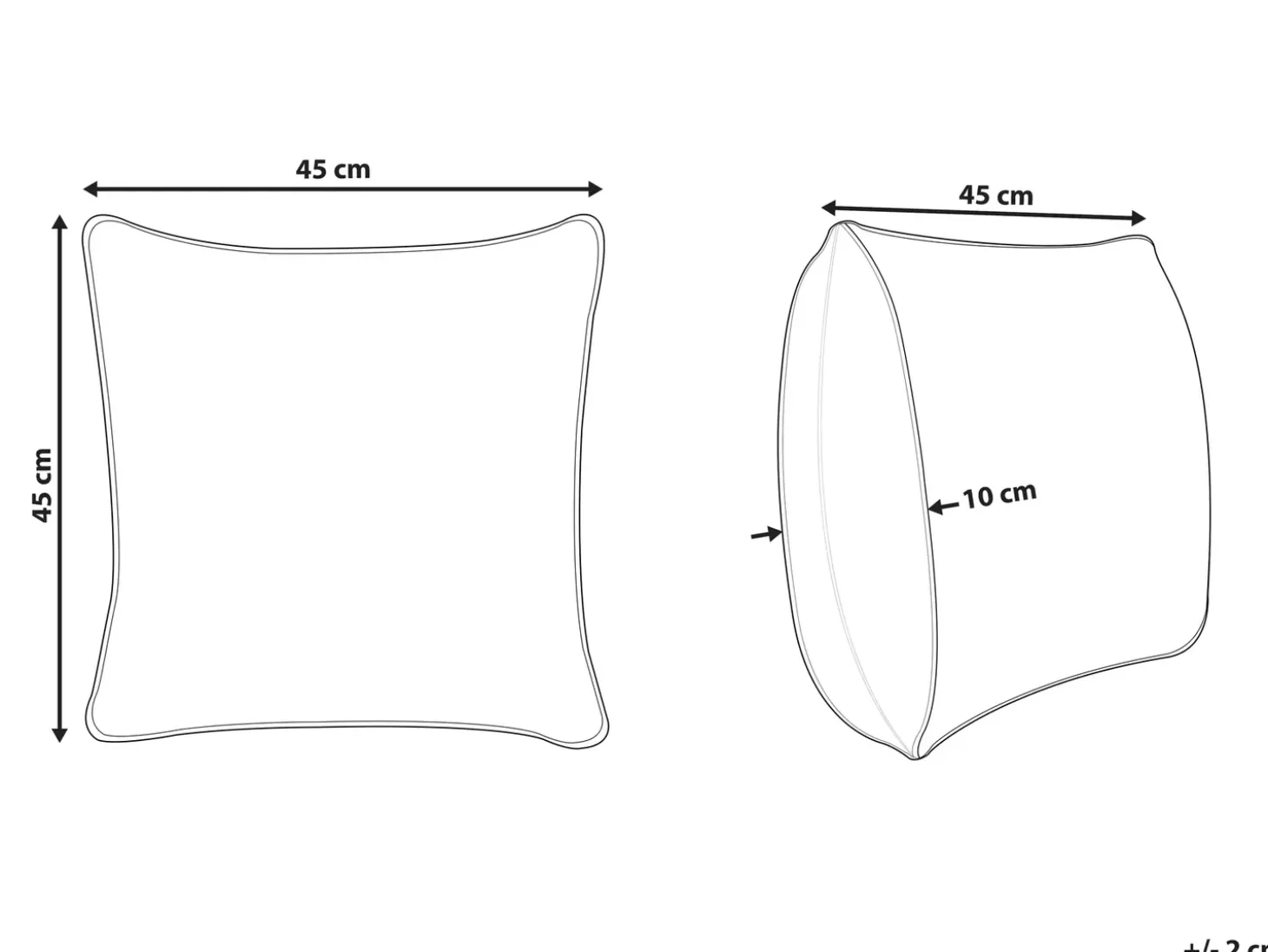 Pyntepude POINSETTIA Velour 45 x 45 cm Orange Plante mønster