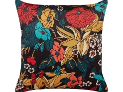 Pyntepude PROTEA Velour 45 x 45 cm Multifarvet Blomstermønster