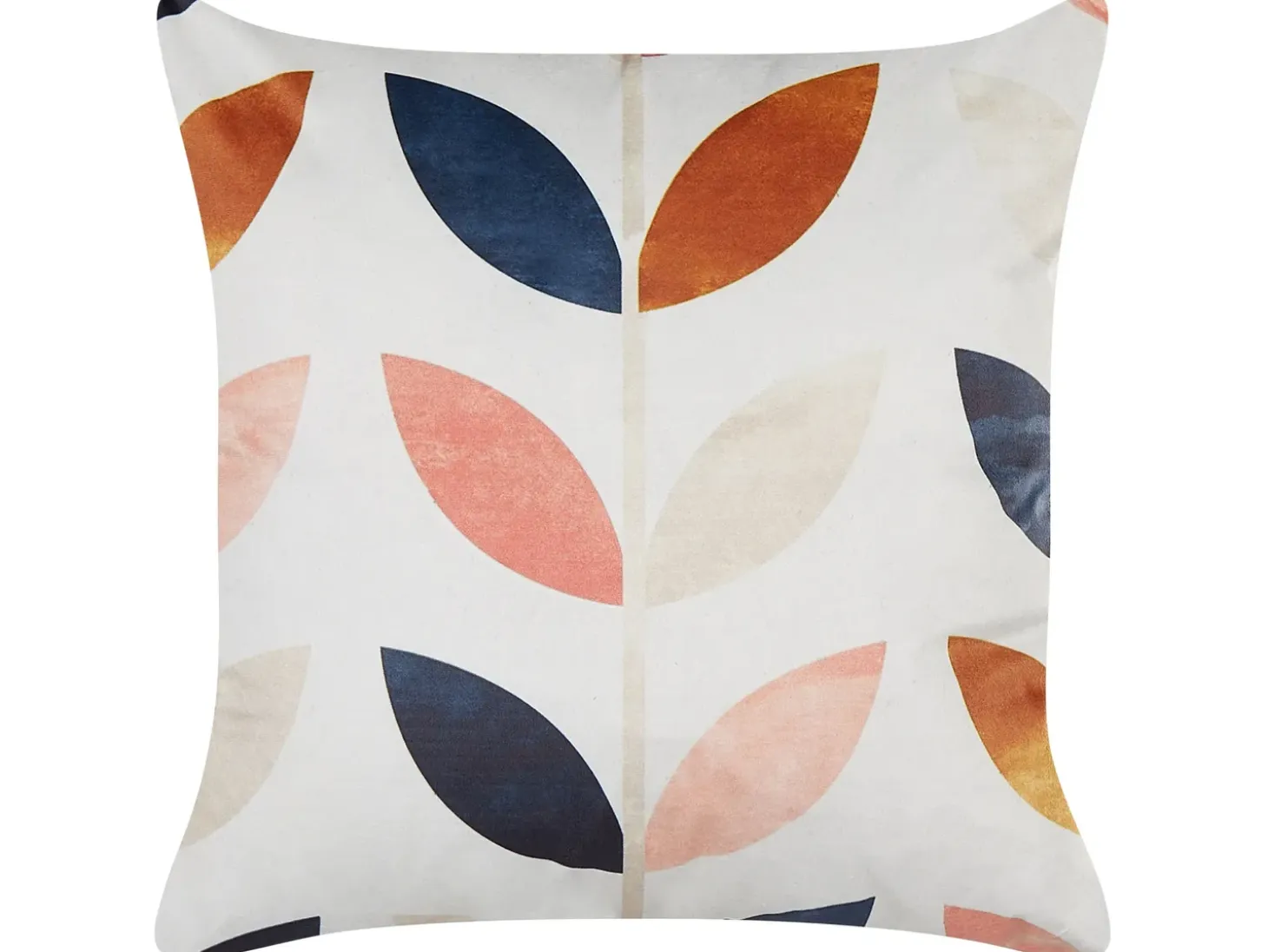 Pyntepude QUINOA Velour 45 x 45 cm Multifarvet Plante mønster