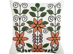 Pyntepude VELLORE Bomuld 50 x 50 cm Multifarvet Blomstermønster