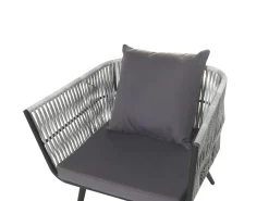 RAGUSA 4 personers Loungesæt med bord Grå PE-rattan