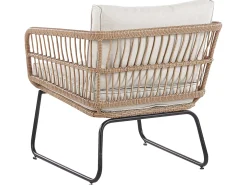 RAVELLO 4 personers Loungesæt med bord Naturlig PE-rattan