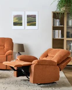 Recliner stol BERGEN Inkl. fodstøtte Orange