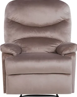 Recliner stol ESLOV Inkl. fodstøtte Velour Brungrå Beige