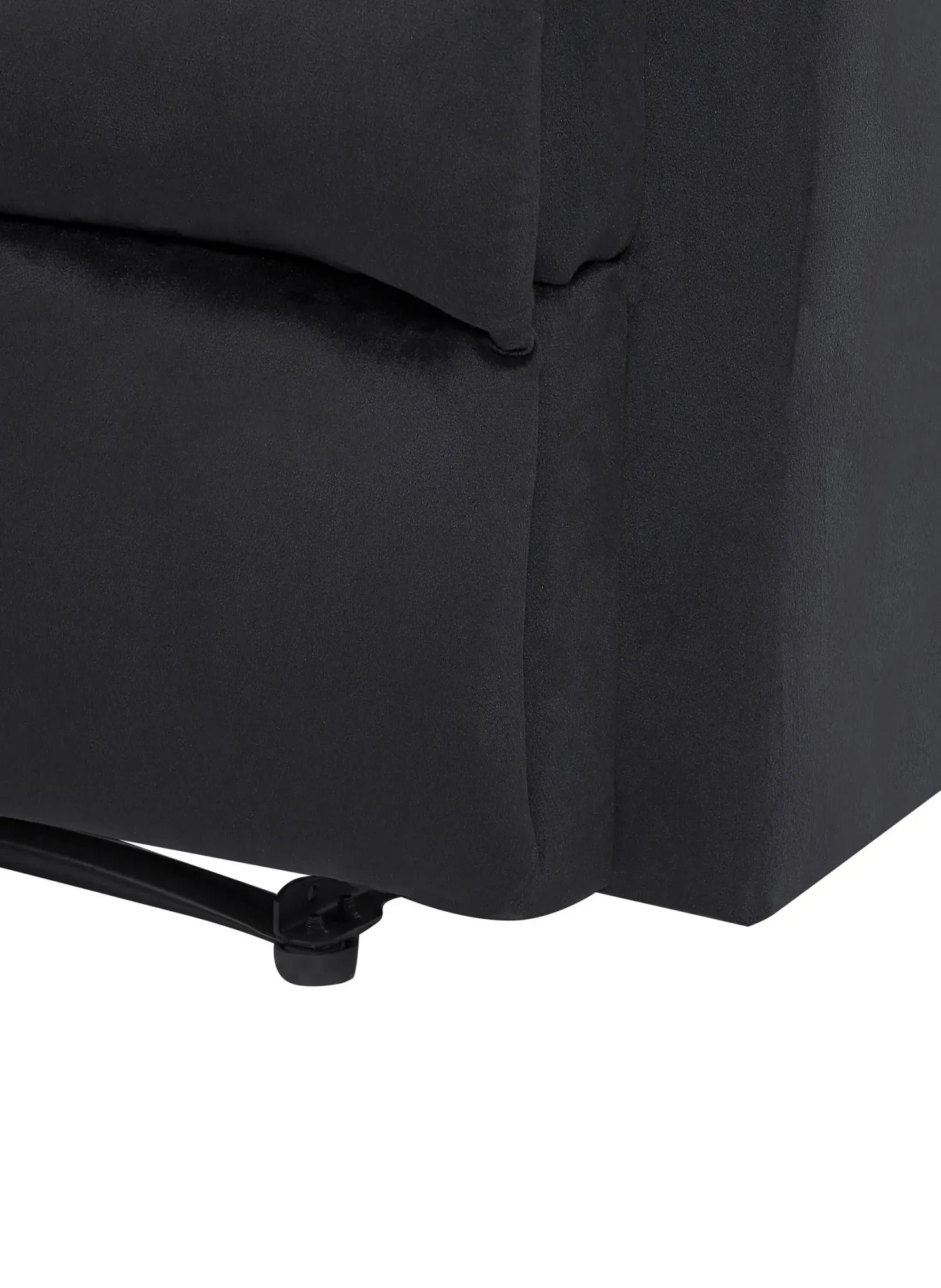 Recliner stol ESLOV Inkl. fodstøtte Velour Sort