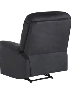 Recliner stol ESLOV Inkl. fodstøtte Velour Sort