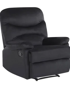 Recliner stol ESLOV Inkl. fodstøtte Velour Sort