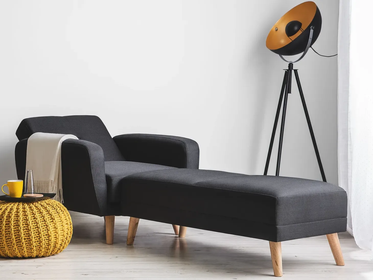 Recliner stol FLORLI Sort