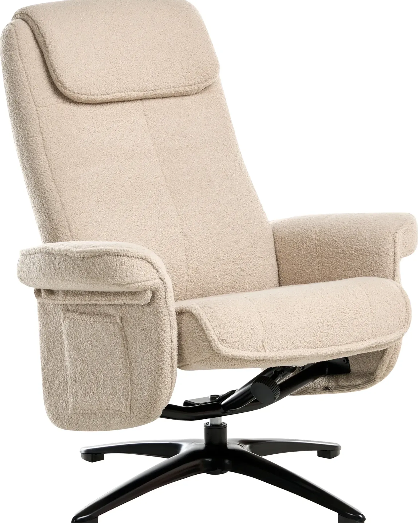 Recliner stol GERAS Boucle Beige