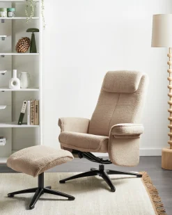 Recliner stol GERAS Boucle Beige