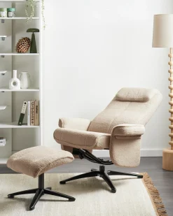 Recliner stol GERAS Boucle Beige