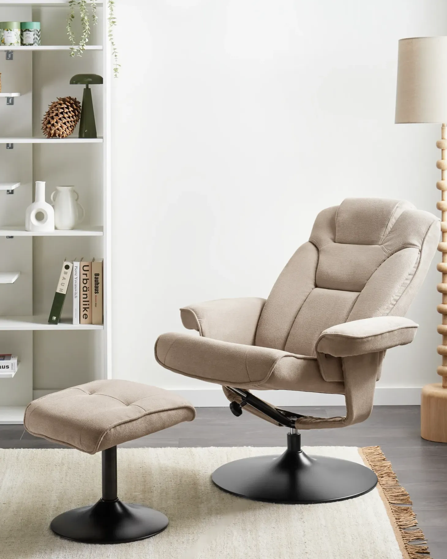 Recliner stol NYKS Brungrå