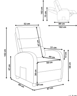 Recliner stol OTUS Sort