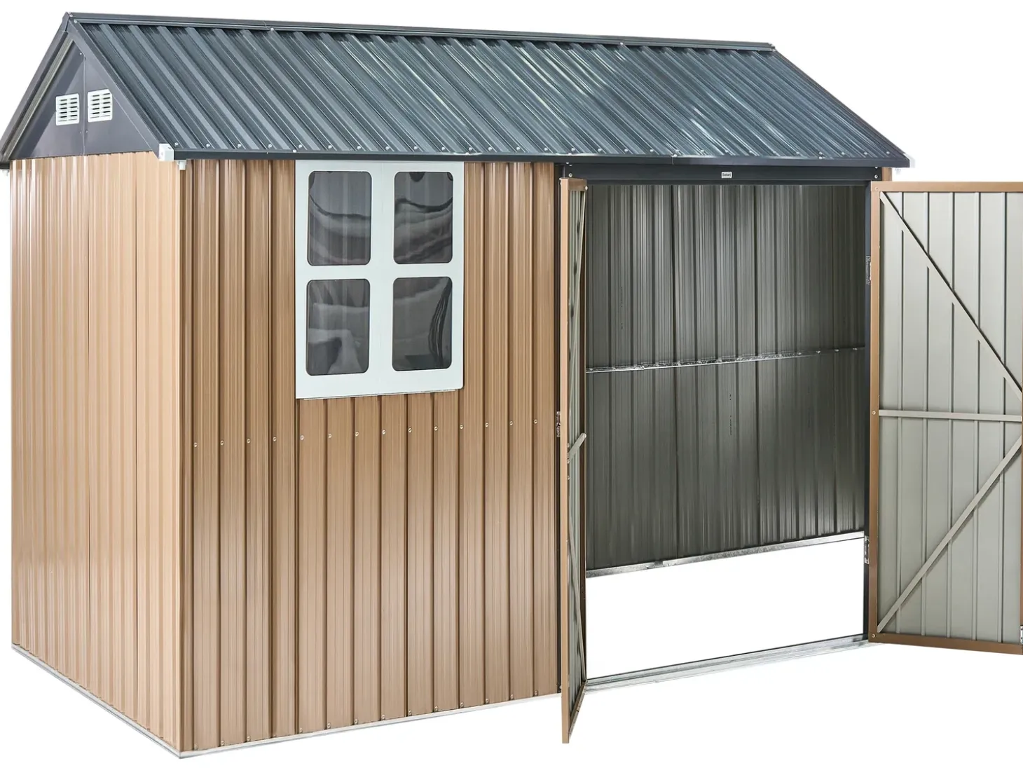 Redskabsskur NOCCIANO 313 cm 220 cm Brun