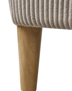 Øreklapstol ABSON Fløjl Beige