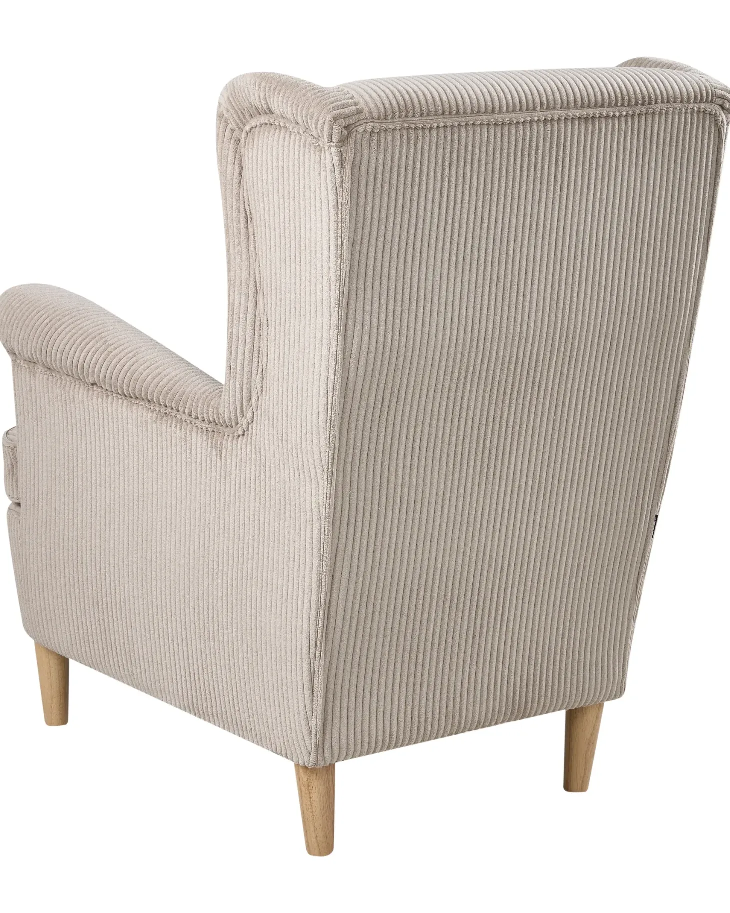 Øreklapstol ABSON Fløjl Beige