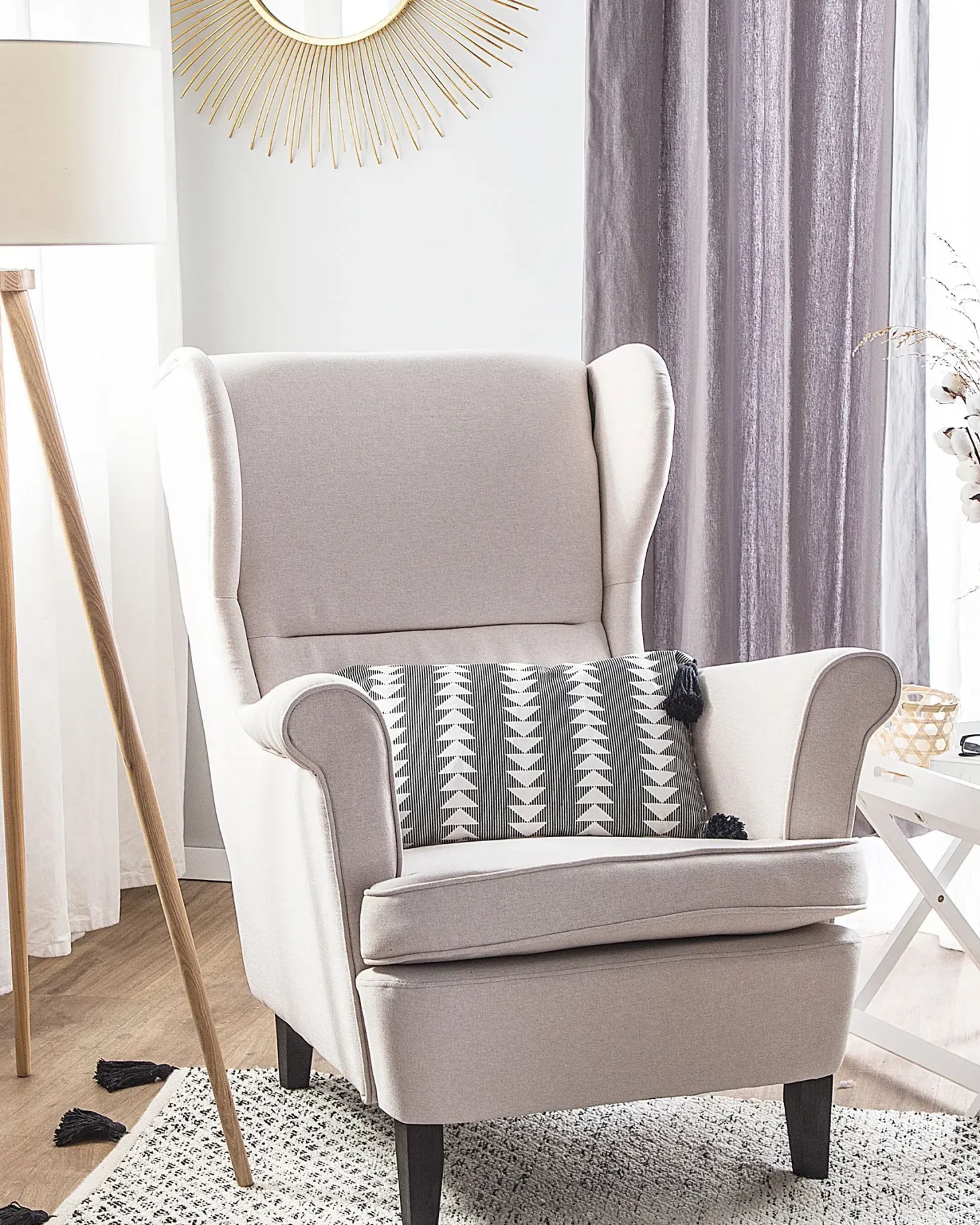 Øreklapstol ABSON Lys Beige