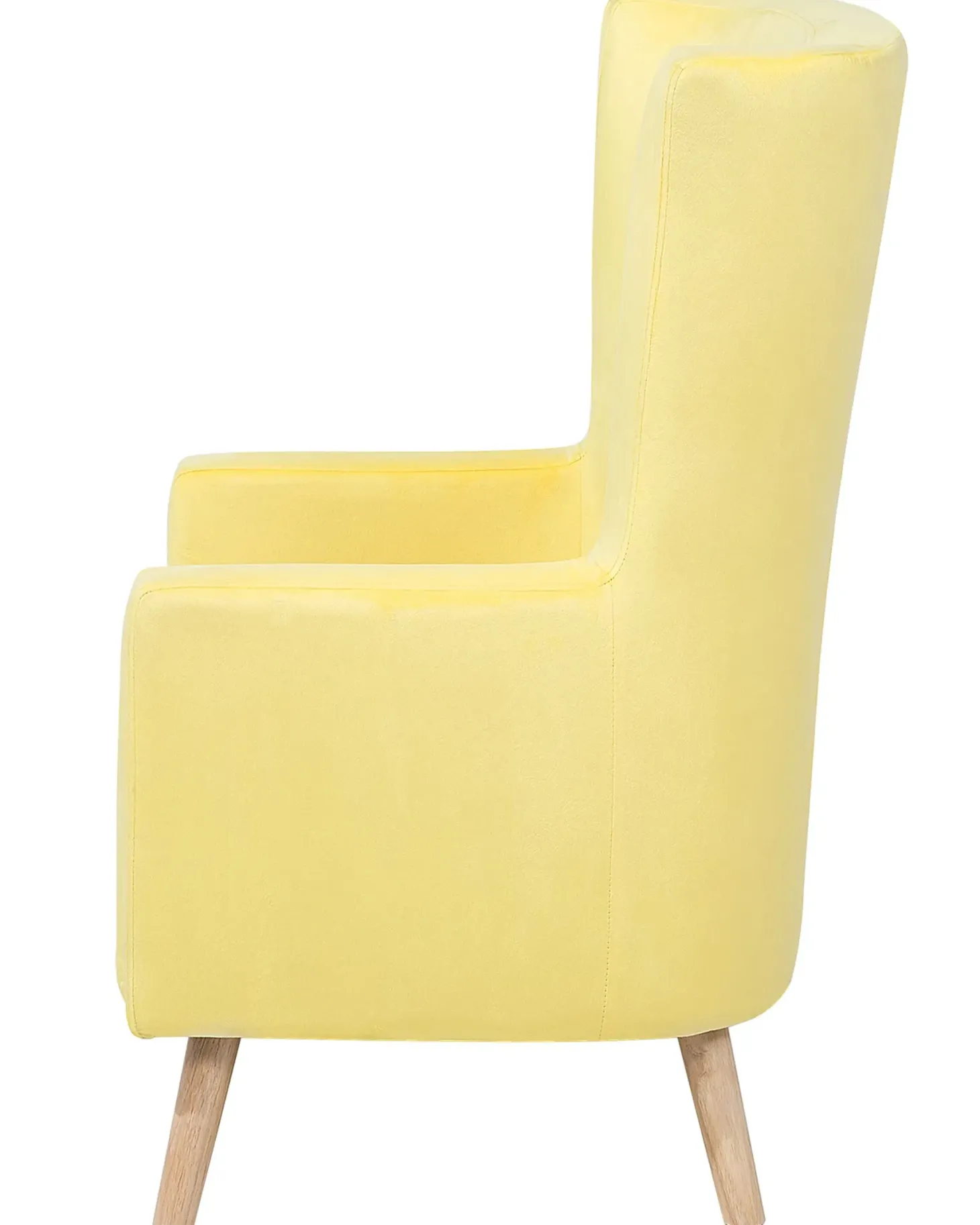 Øreklapstol ONEIDA Velour Gul