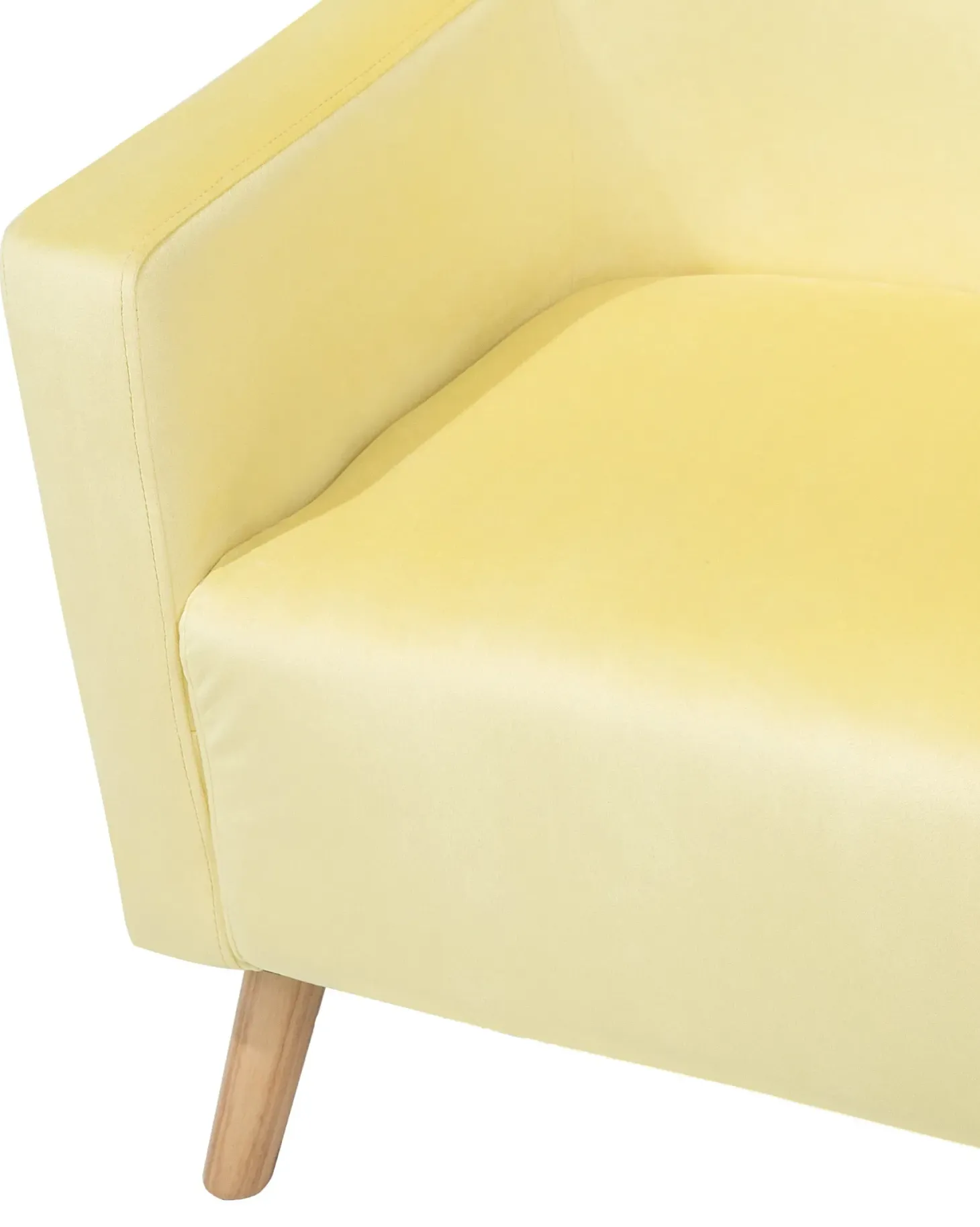 Øreklapstol ONEIDA Velour Gul