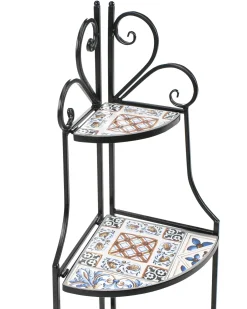 Reol FAVARA Metal 128 cm 43 cm Sort