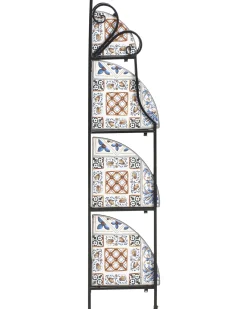Reol FAVARA Metal 128 cm 43 cm Sort