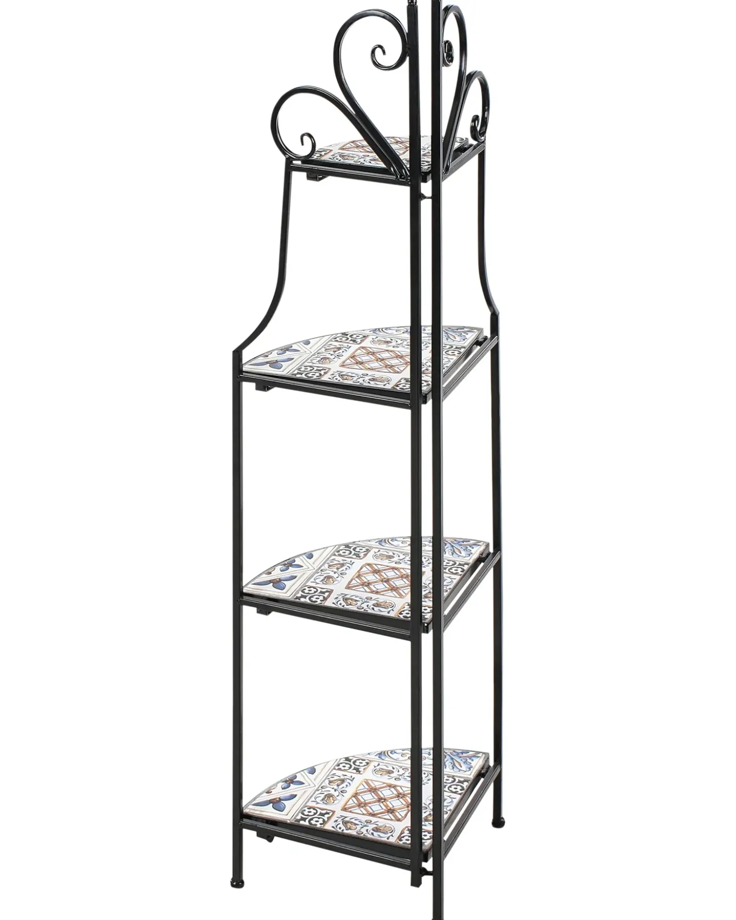 Reol FAVARA Metal 128 cm 43 cm Sort