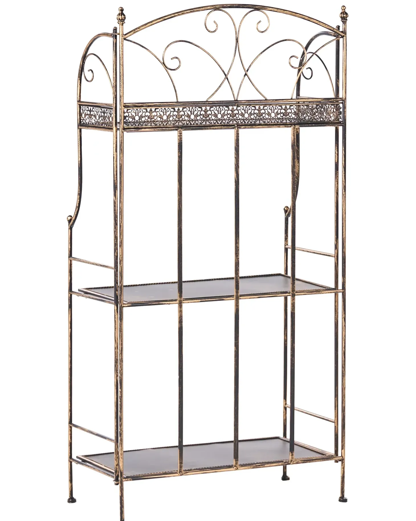 Reol VILLADOSE Metal 117 cm 60 cm Sort