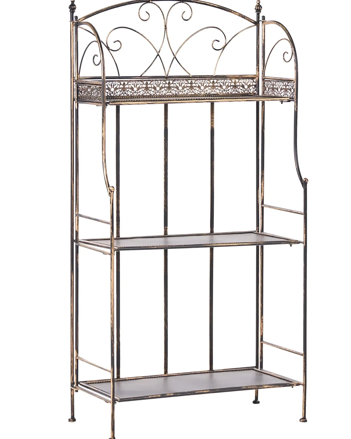 Reol VILLADOSE Metal 117 cm 60 cm Sort
