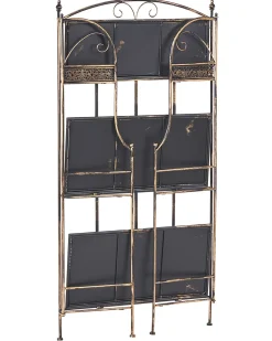 Reol VILLADOSE Metal 117 cm 60 cm Sort
