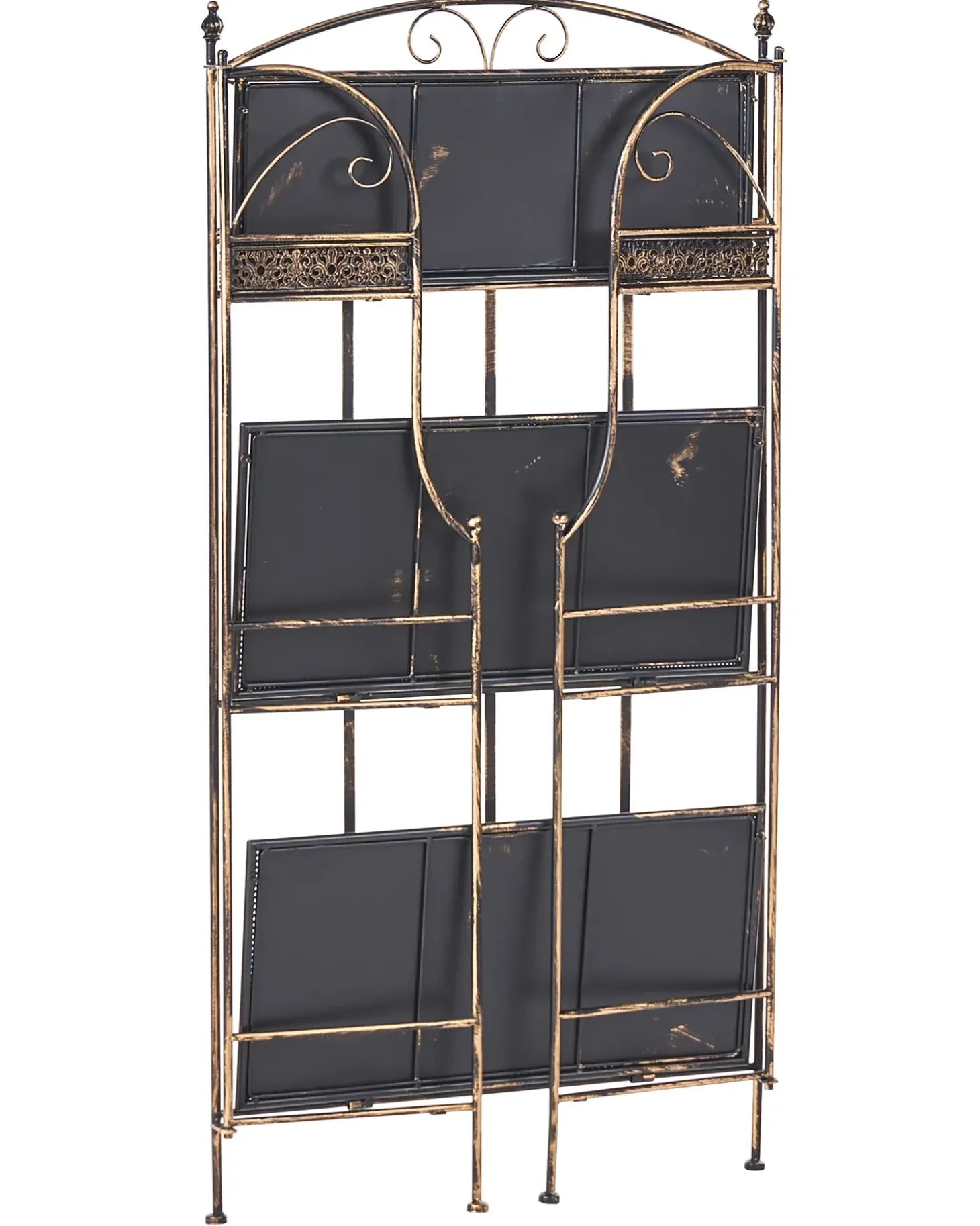 Reol VILLADOSE Metal 117 cm 60 cm Sort