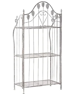 Reol VISANO Metal 123 cm 59 cm Grå